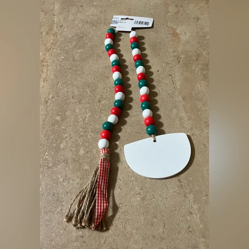 Wood Bead Watermelon Summer Garland